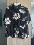 czarna hawajska koszula w lilie Pull&Bear