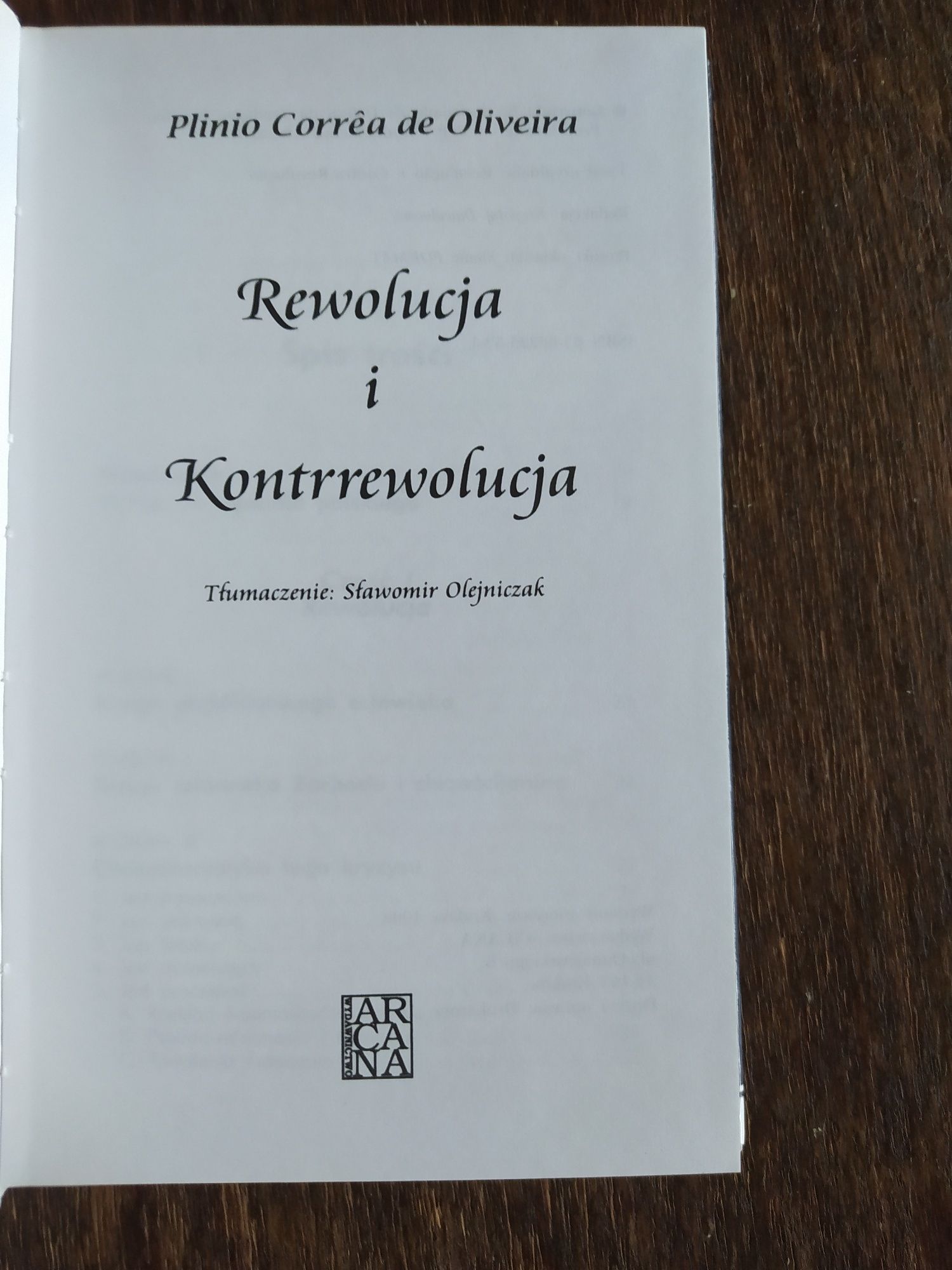 Rewolucja i kontrrewolucja Plinio Correa de Oliveira
