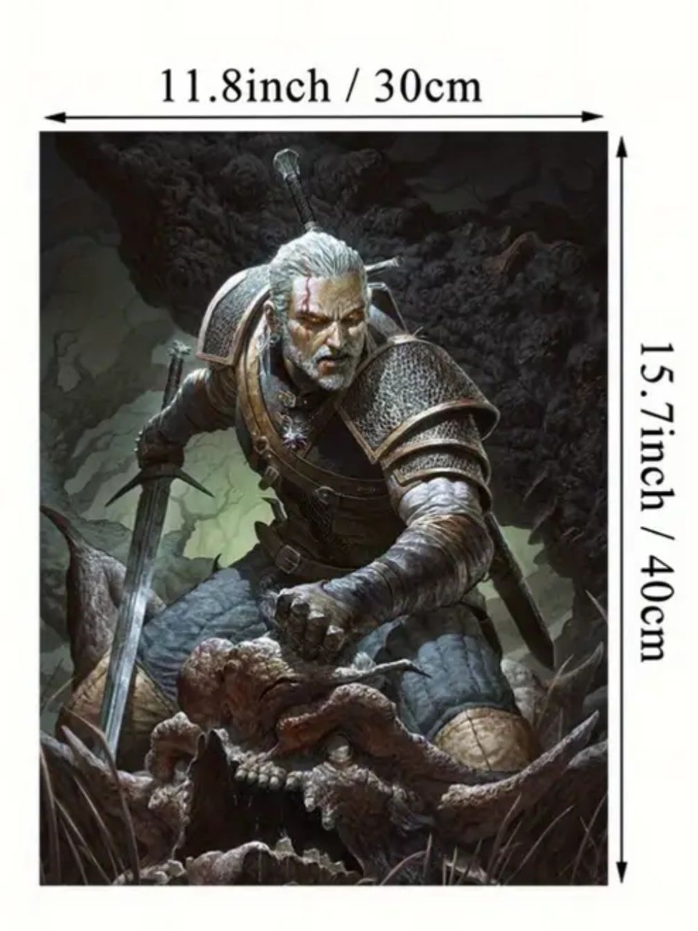 Obraz na płótnie Wiedzmin Geralt i Wampir
