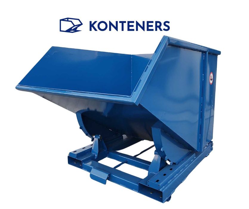 Kontener samowyładowczy Koleba 1m3 piasek/beton/gruz/drewno/ koliba