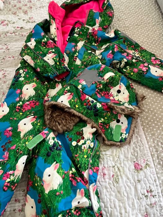 Macacão de neve MOLO Winter Bunny meninos/meninas - Tamanho 98 (3-5Y)