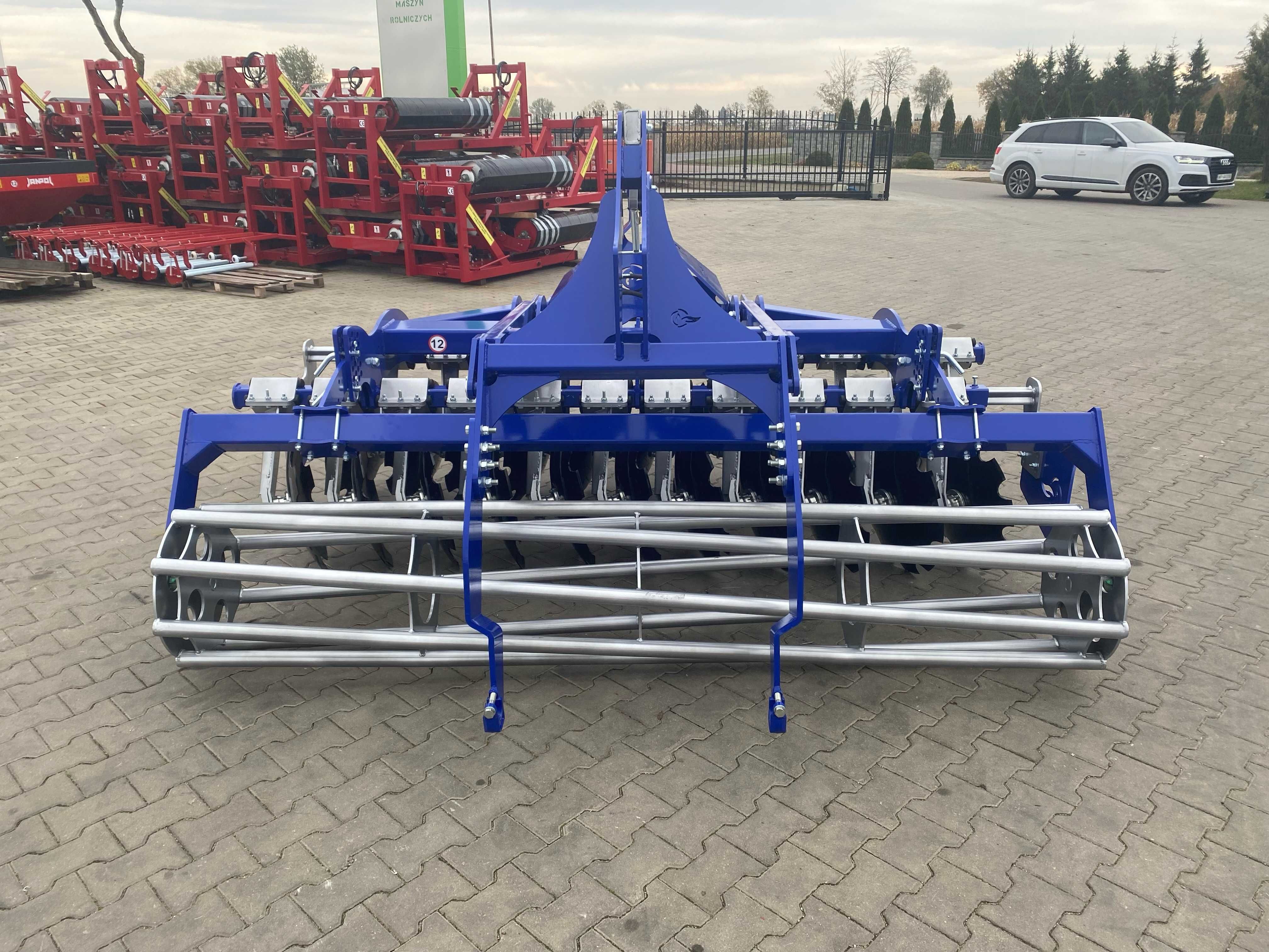 Brona talerzowa 2,5 m, agregat talerzowy Agro-Max fi560 wał rurowy