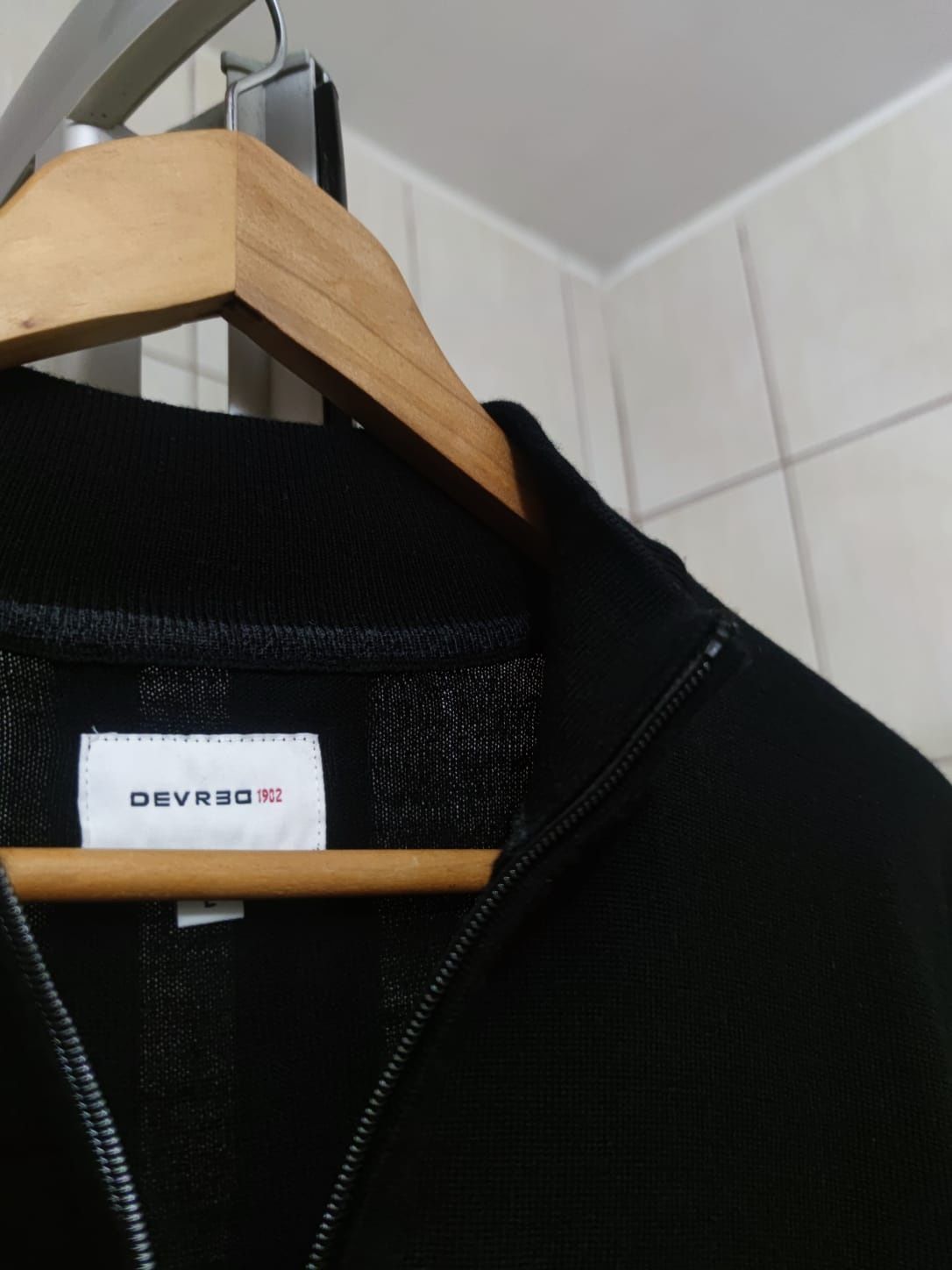 Sweter klasyczny DevRed L męski rozsuwany suwak zasuwany z długim ręka