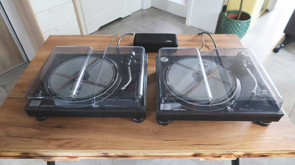 2x gramofony Technics SL-1210MK2 + systemy Ortofon Pro S + pokrywy