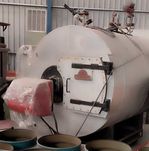 Caldeira industrial aquecimento água a gasóleo 300Kw