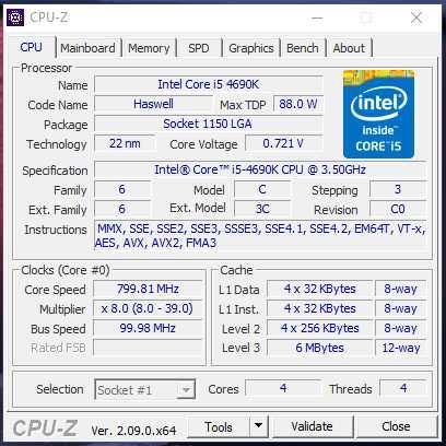 CPU Intel® Core™ i5-4690k, 6 Mb memória Cache, até 3.9GHz, socket 1150