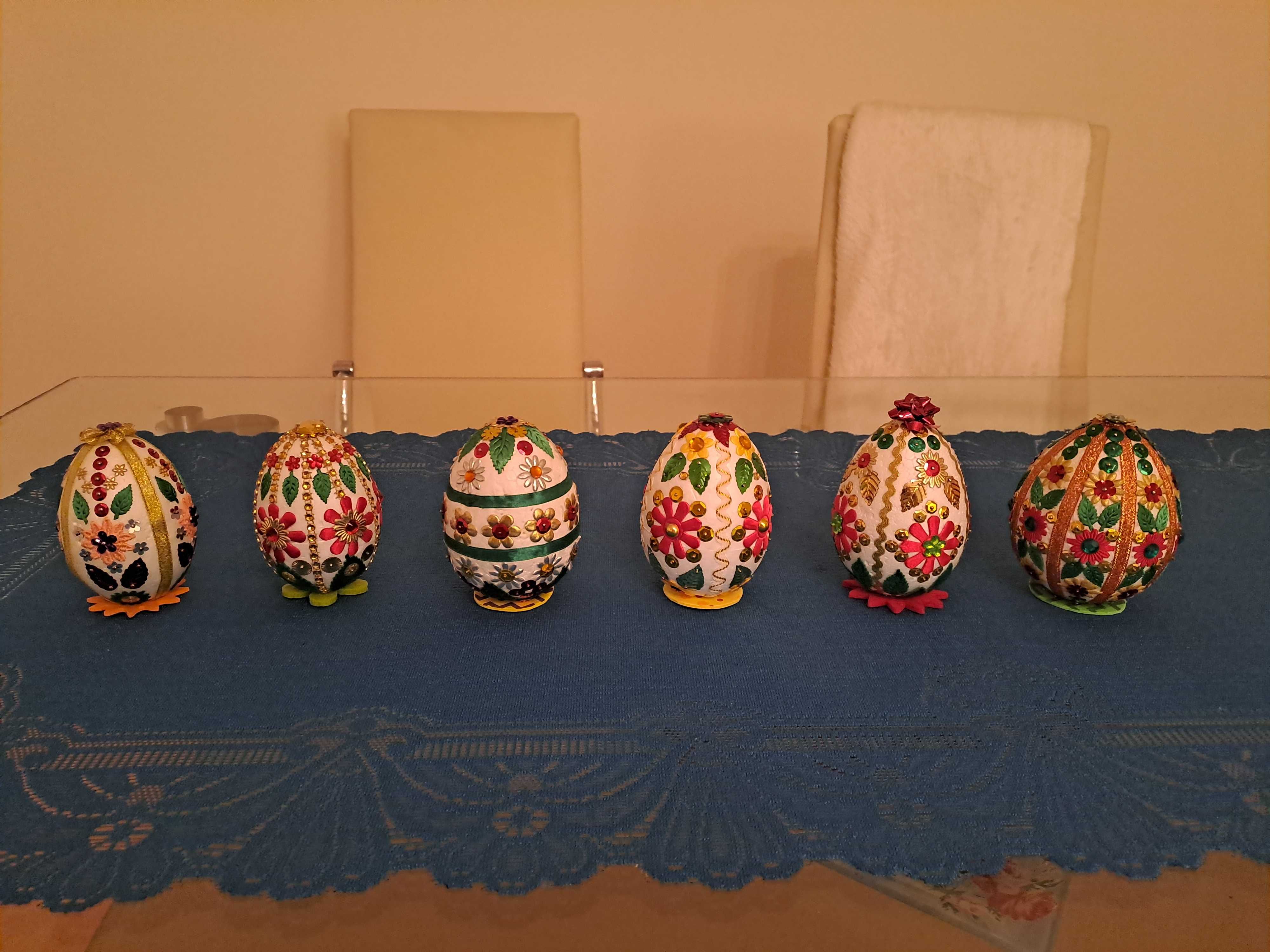 jaja wielkanocne 31 szt handmade różne rozmiary