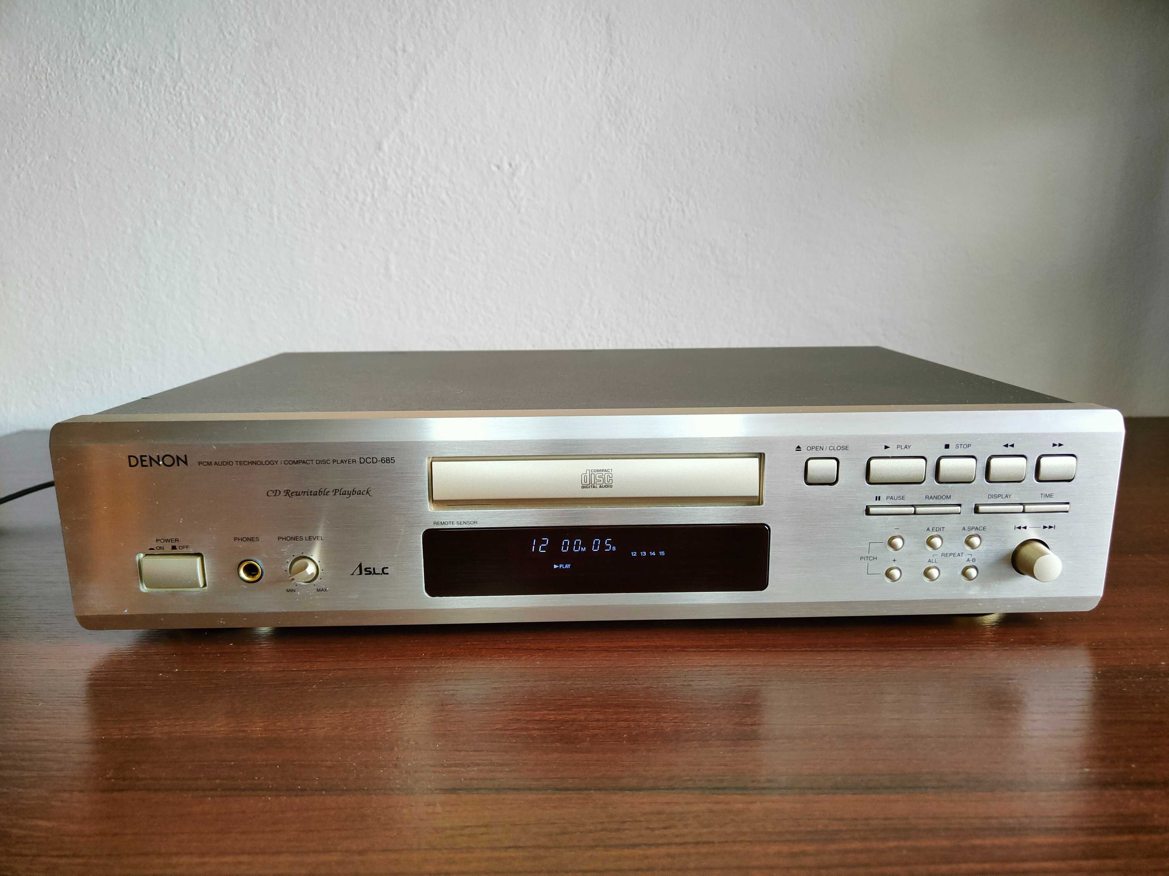 DENON DCD-685 odtwarzacz CD szampański wyjście optyczne