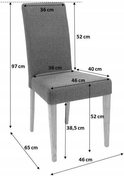 Krzesło Kare 43 x 38 x 96 cm wielokolorowy 1 szt.