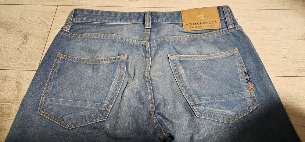 SCOTCH & SODA RALSTON spodnie męskie dżinsowe rozmiar W30 L34 stan Ok.