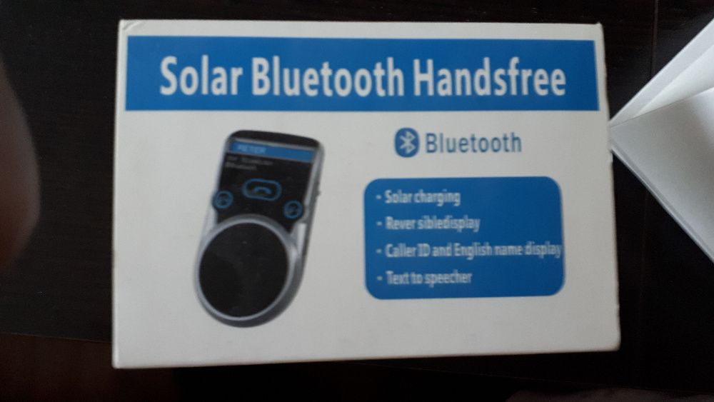 Zestaw głośnomówiący solar bluetoth Handsfree