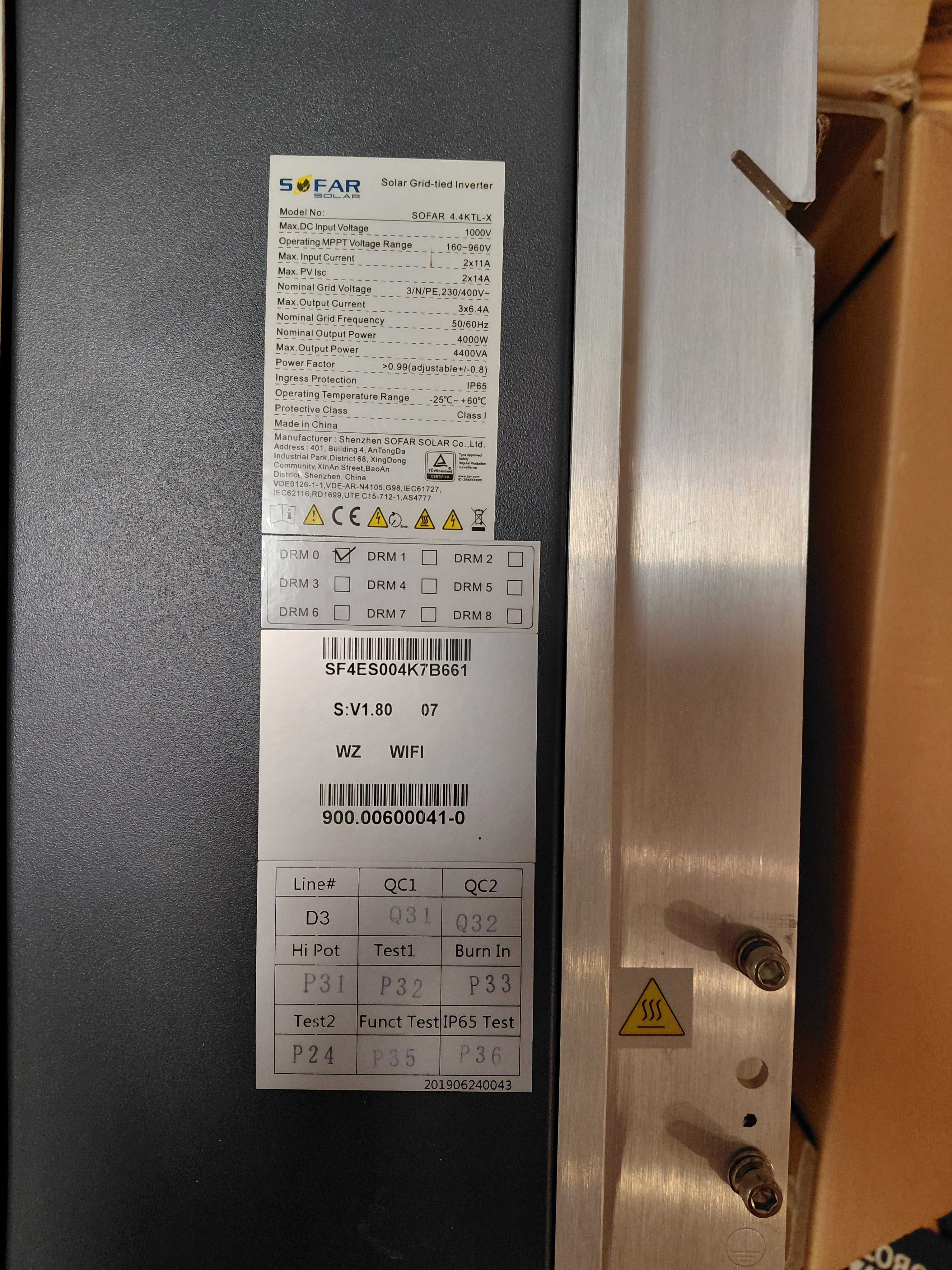 Falownik Inwerter Sofar 4.4 KTL-X WiFi używany