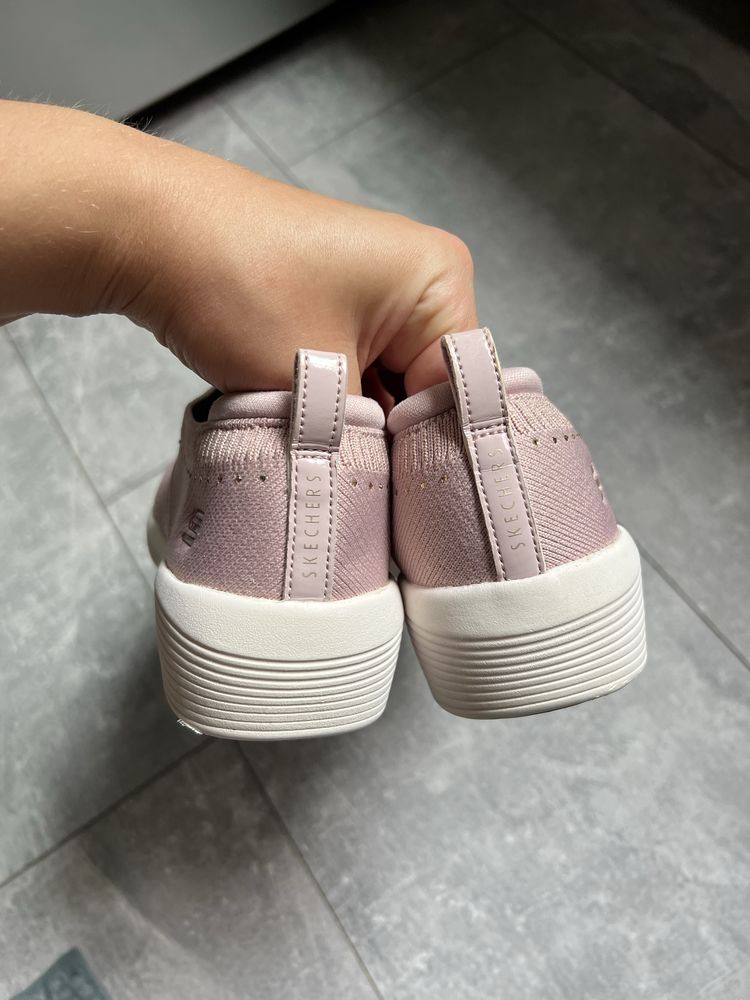 Сліпони skechers memory foam, анатомічні мокасини жіночі, мокасини