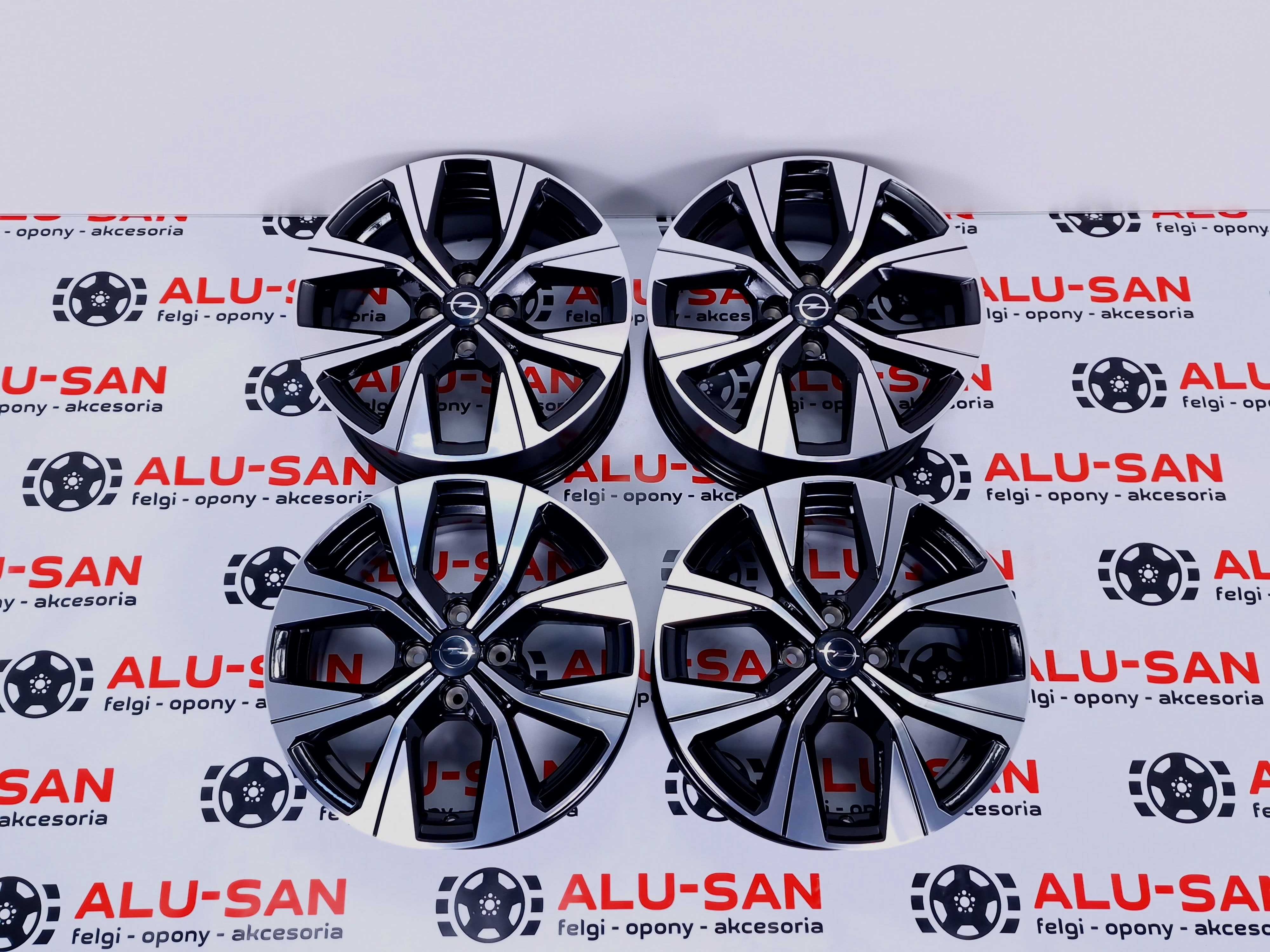 NOWE alufelgi OPEL 16" 4x100 ASTRA CORSA MERIVA VECTRA-Czarny Poler