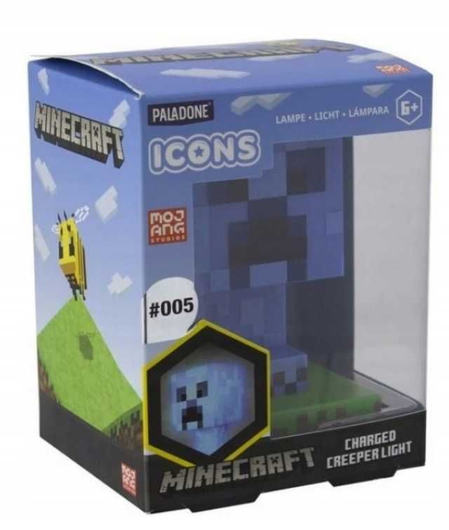 Mini lampka Minecraft Creeper lampka nocna Icon 3D