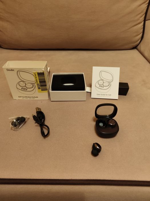 Nowe Słuchawki Bezprzewodowe Douszne Doubc Headphones S29 - Czarne