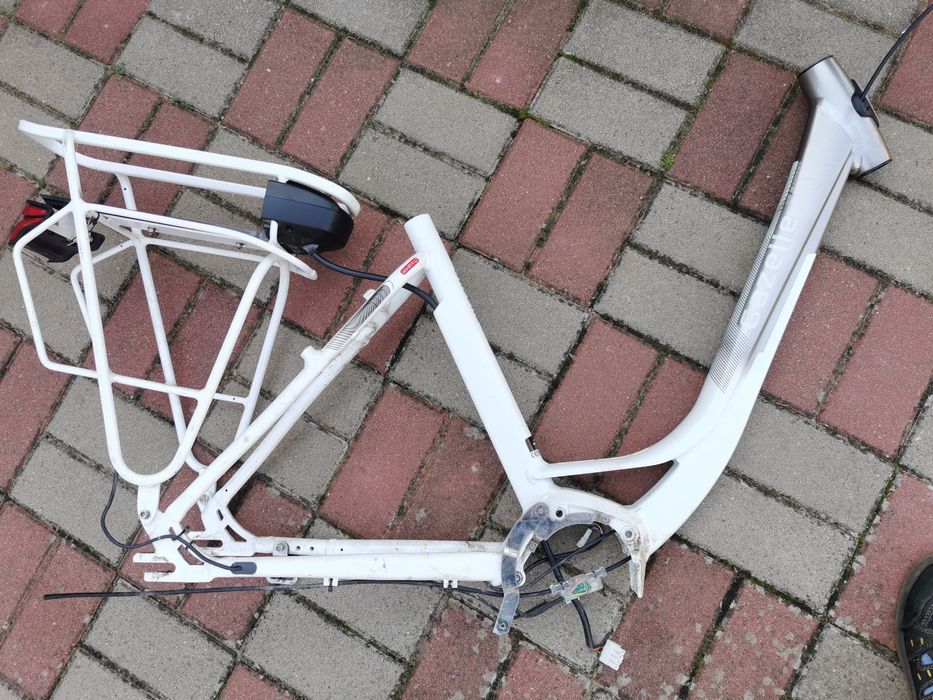 Rama Gazelle orange C7 ELEKTRYK Bagażnik