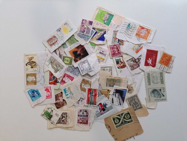 Lote de 60 selos diferentes de Portugal desde 1900s a 2000s