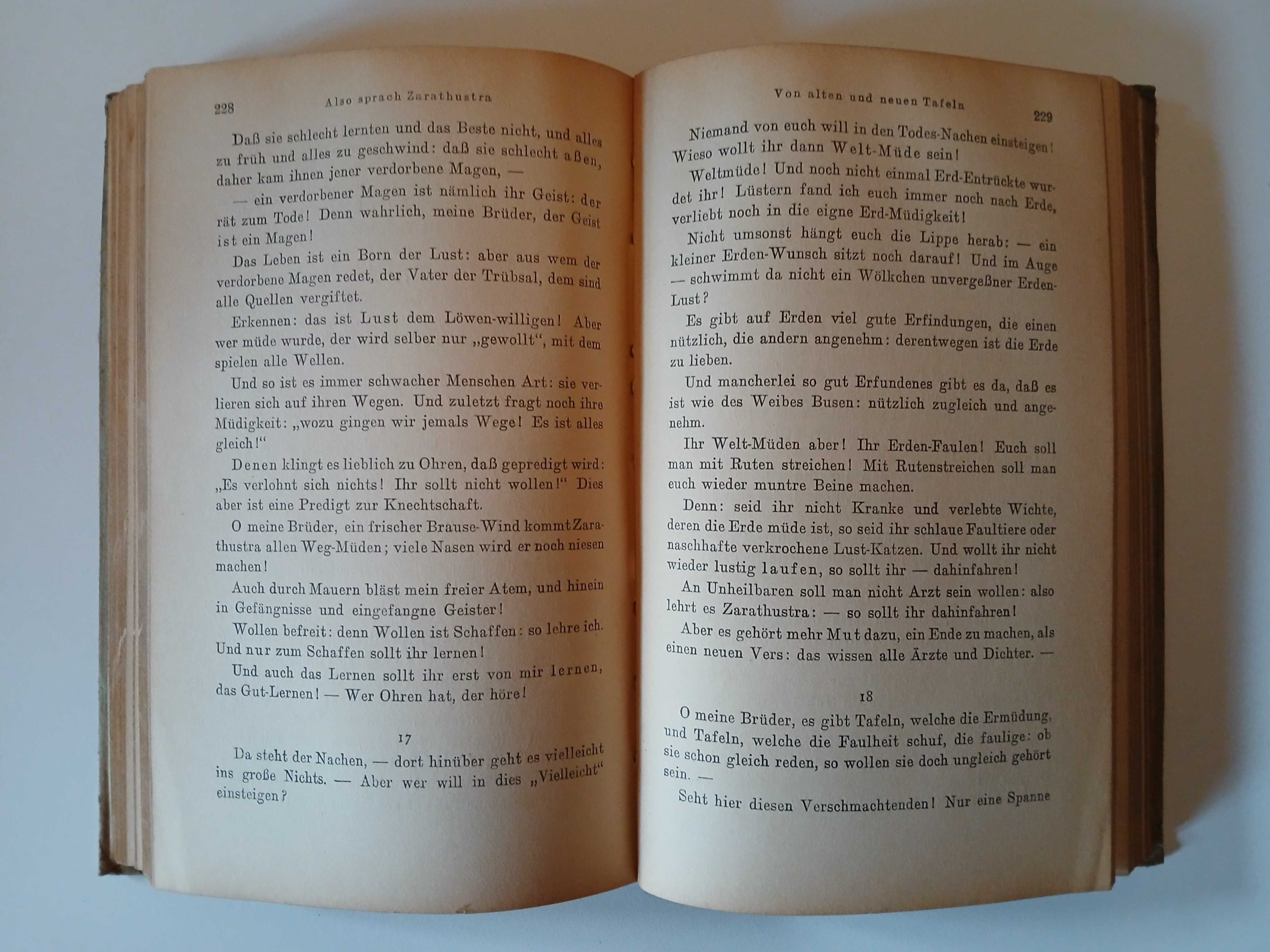 NIETZSCHE w oryginale: Also Sprach Zarathustra 1941 r.