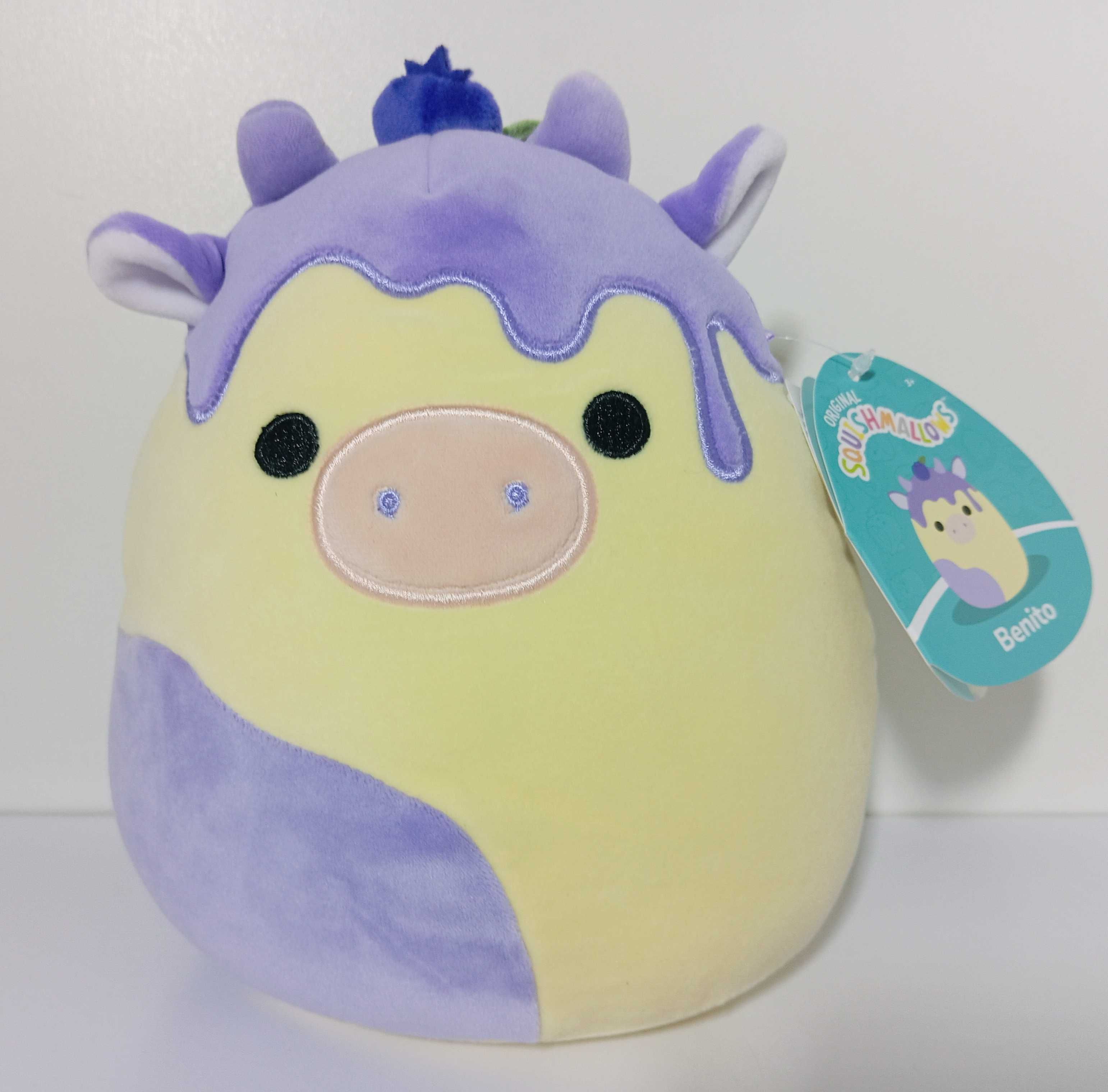 Fioletowa krowa 19cm squishmallows