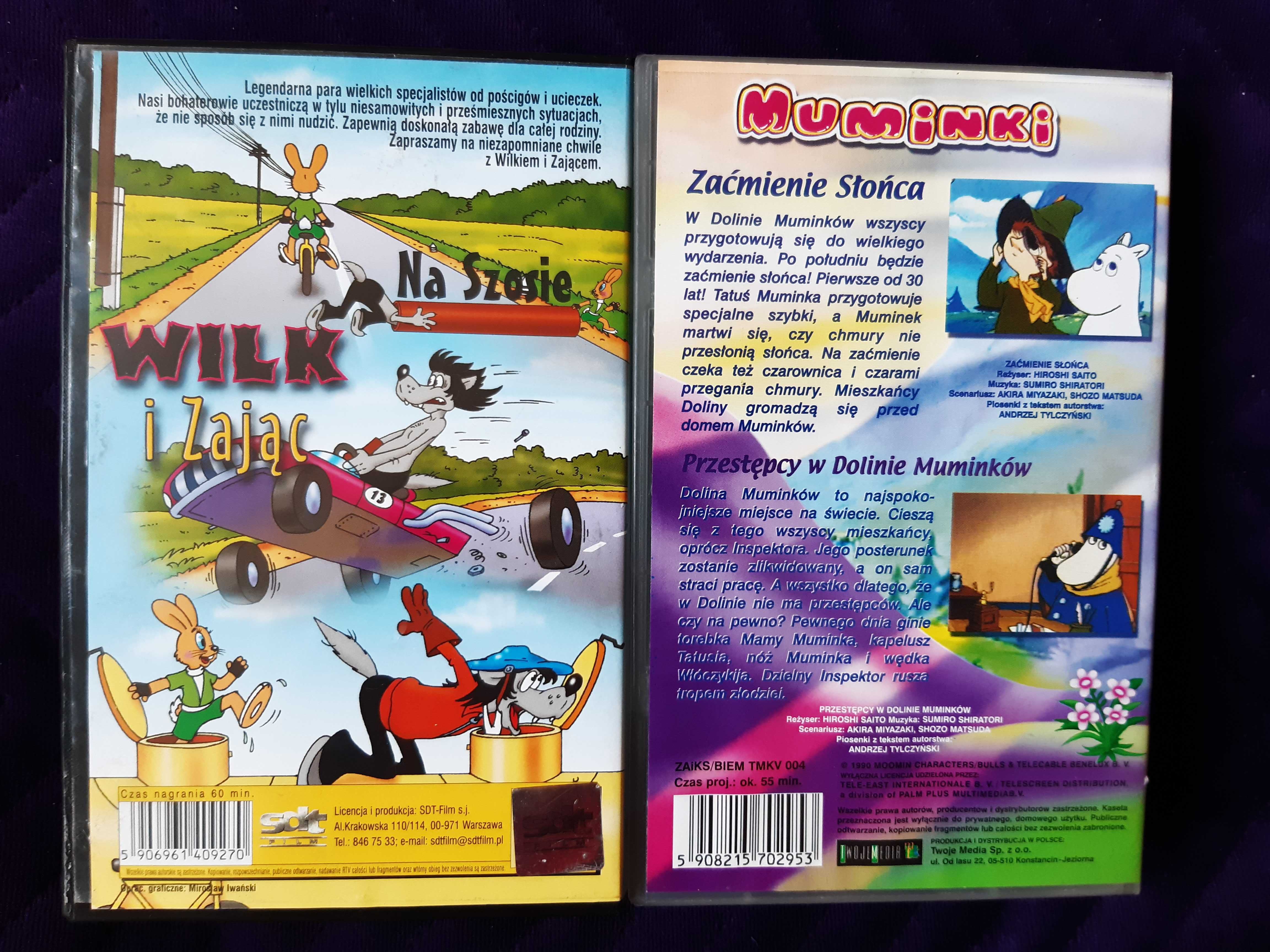 Wilk i zając,  Muminki vhs