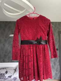 Sukienka czerwona dla dziewczynki