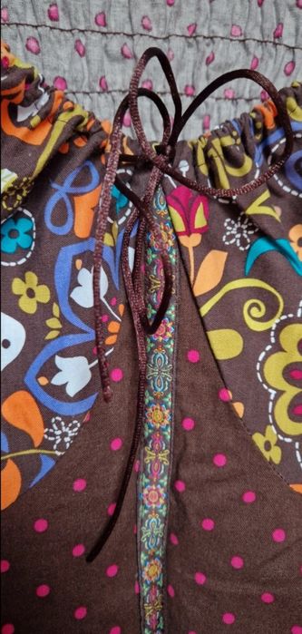 Bluzka folkowa etno boho print Vippi Design unikat slow fashion