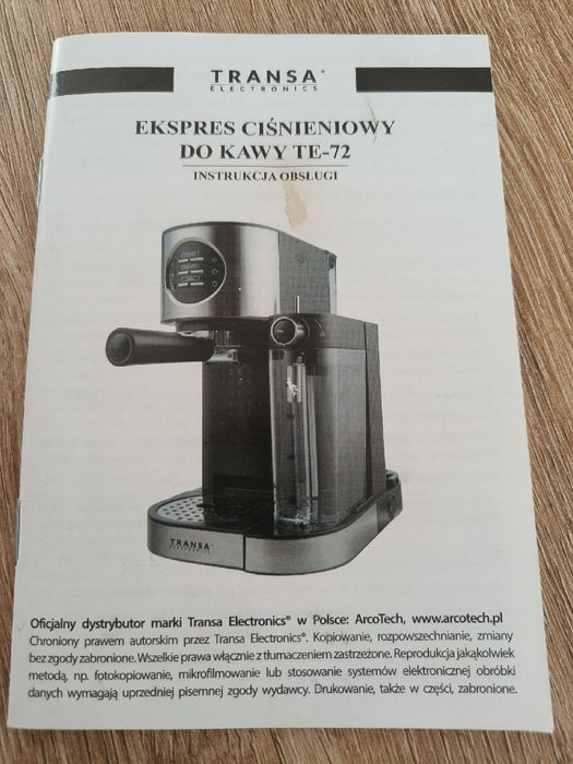 EKSPRES CIŚNIENIOWY kolbowy ze spieniaczem automatycznym  MultiCoffe 2