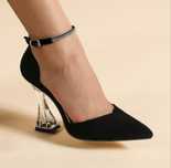 Nowe czarne eleganckie buty na obcasie 37