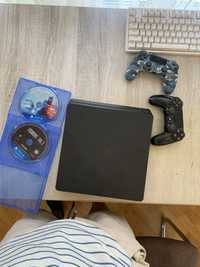 Playstation 4 slim 500 гб, +2 джойстика, та дві ігри