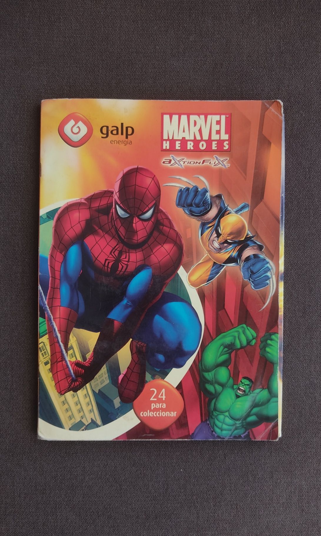 Caderneta completa Marvel Galp