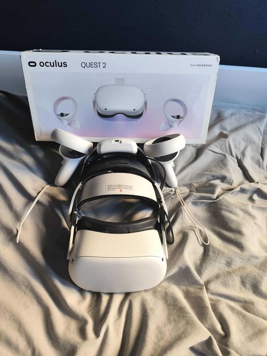 Oculus quest 2 256gb + bobo vr m2 pro + KIWI kabel 5M do VR