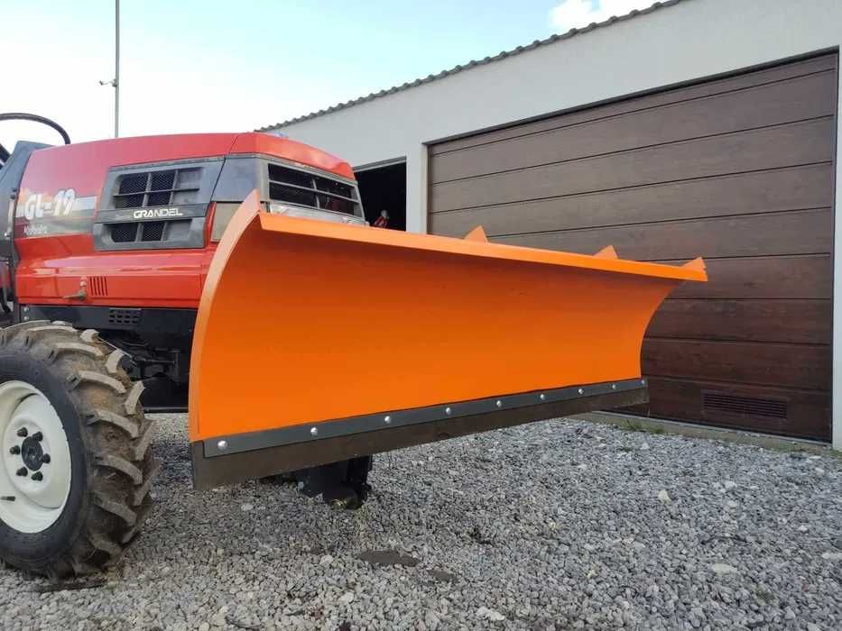 Pług do śniegu do mini traktorka ciągnika solidne mocowanie