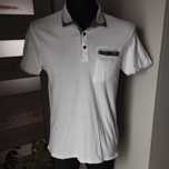 Koszulka męska polo X Small biała, 100% bawełna, S/M