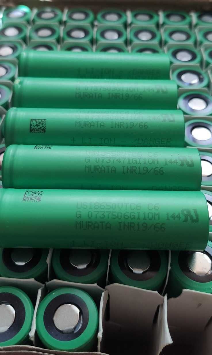 Новий високотоковий акумулятор 18650. Sony VTC6 3120mAh 3.7V 30A 2024р