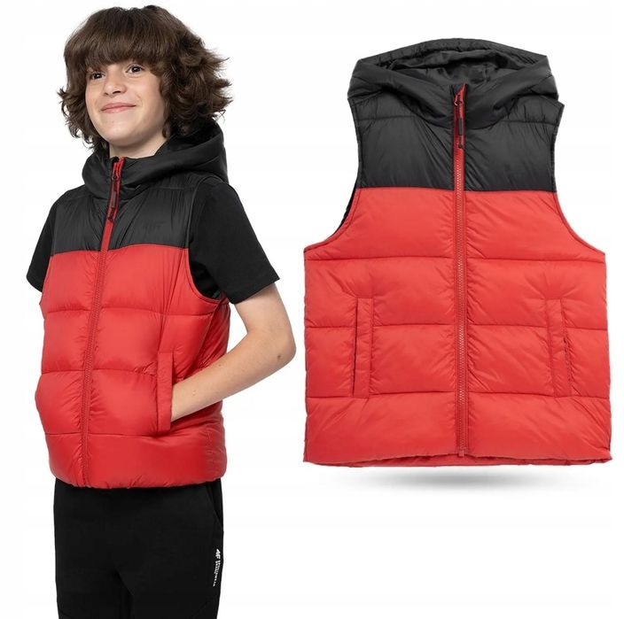 4F bezrękawnik chłopięcy kamizelka 152-164