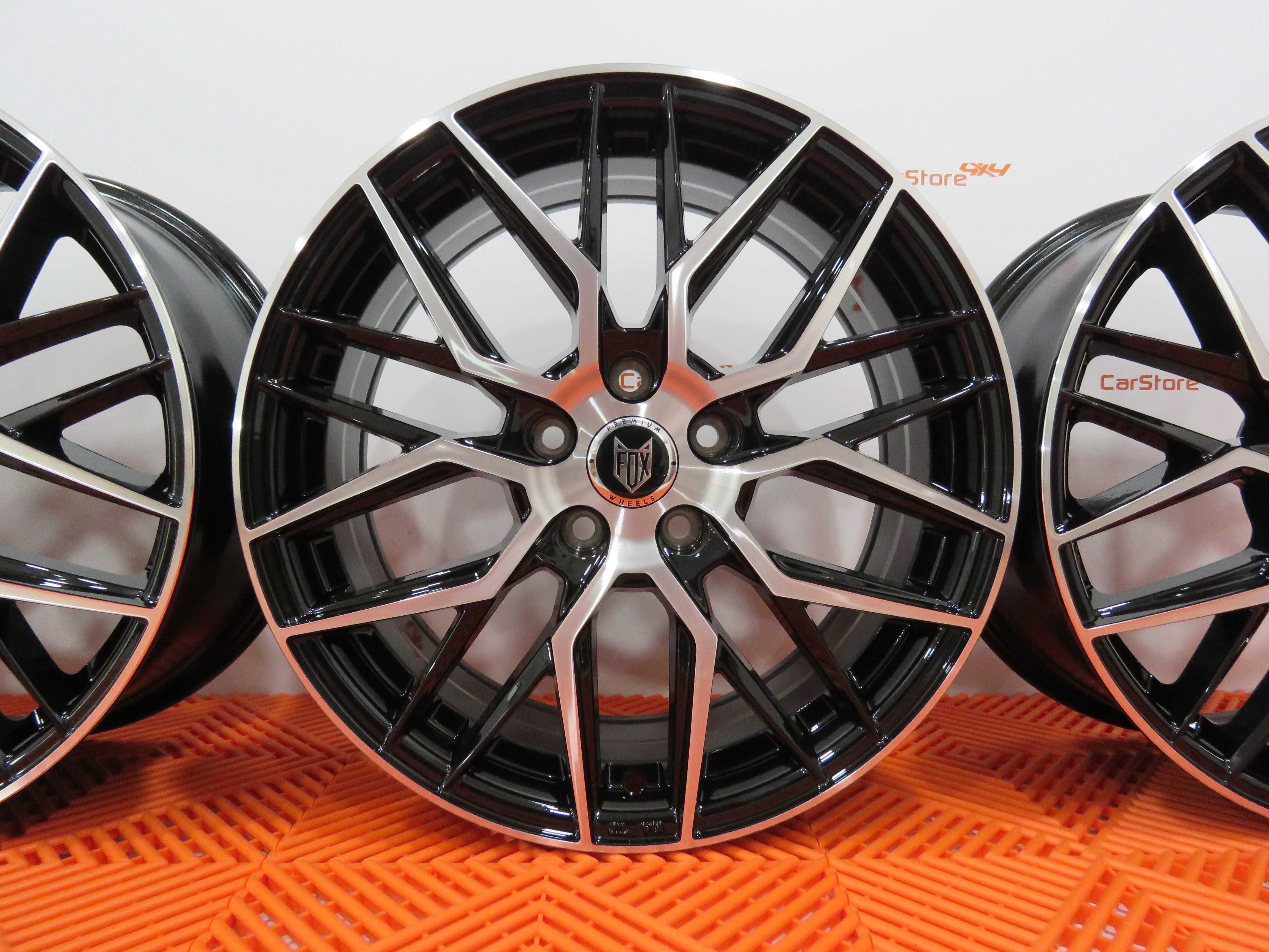 Jante Fox BMA 17 x 7 et 38 5x100 Pretas e maquinadas