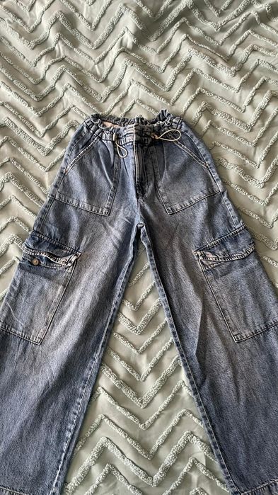 Calças de ganga, menina, t 32, como novas