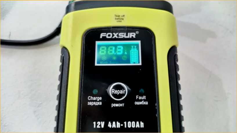 Foxsur 5a 12v зарядне зарядний пристрій зарядка зарядное устройство