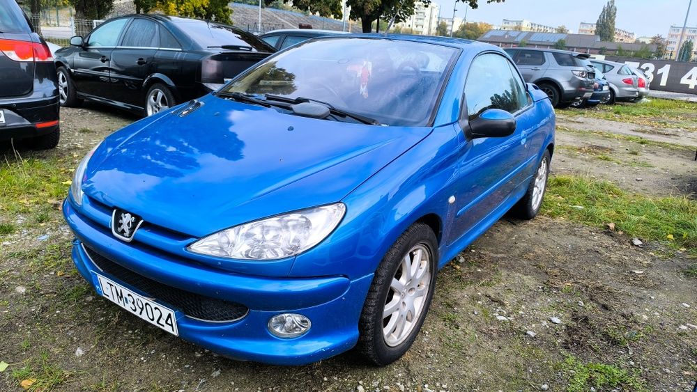 Peugeot 206cc 1.6 Benzyna Cabrio Skóra Długie Opłaty Gotowy Do Jazdy
