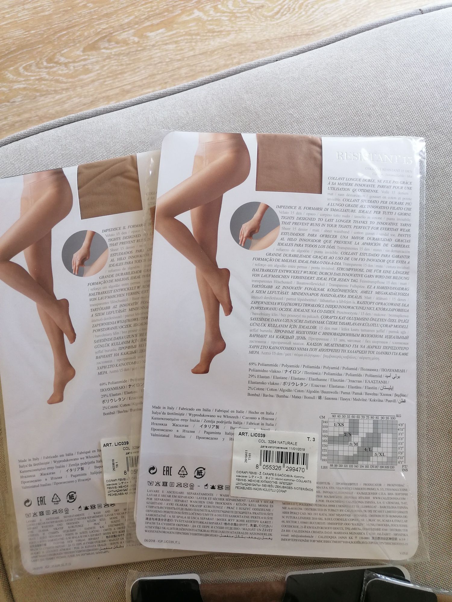 Collants Calzedonia e Tezenis