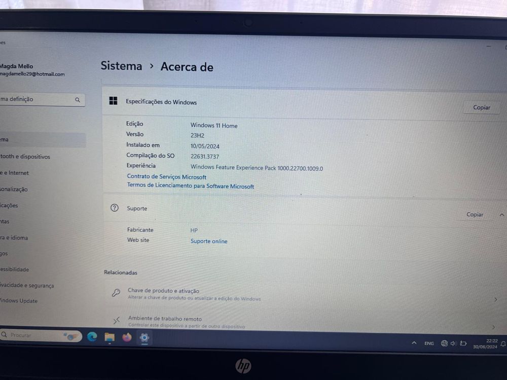 Laptop 15 HP em bom estado, venda ou troca
