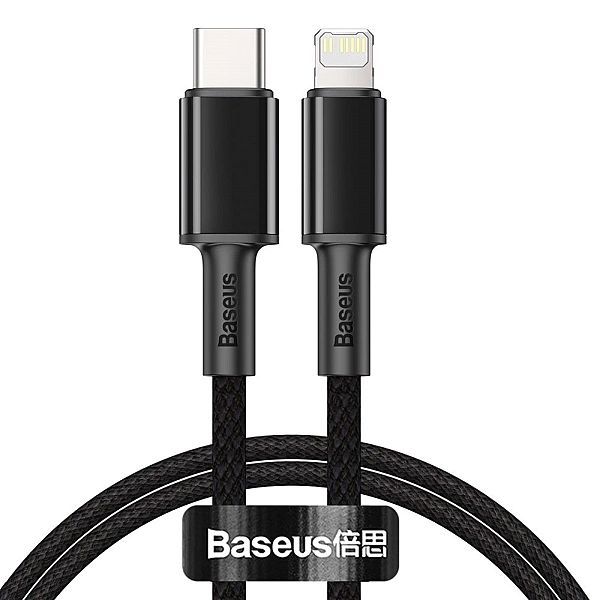 Kabel Baseus Catlgd-01 Lightning - Usb-c Pd 20w 480Mb/s 1m - czarny