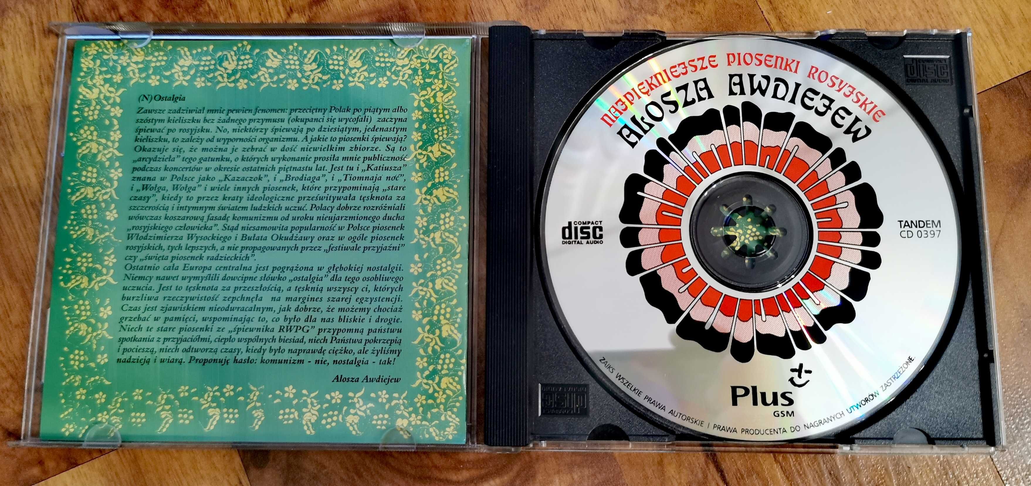 Alosza Awdiejew Najpiękniejsze Piosenki Rosyjskie CD