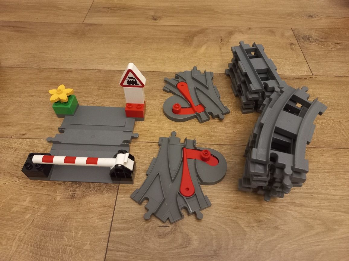 Lego duplo 10506 tory przejazd szlaban zwrotnice