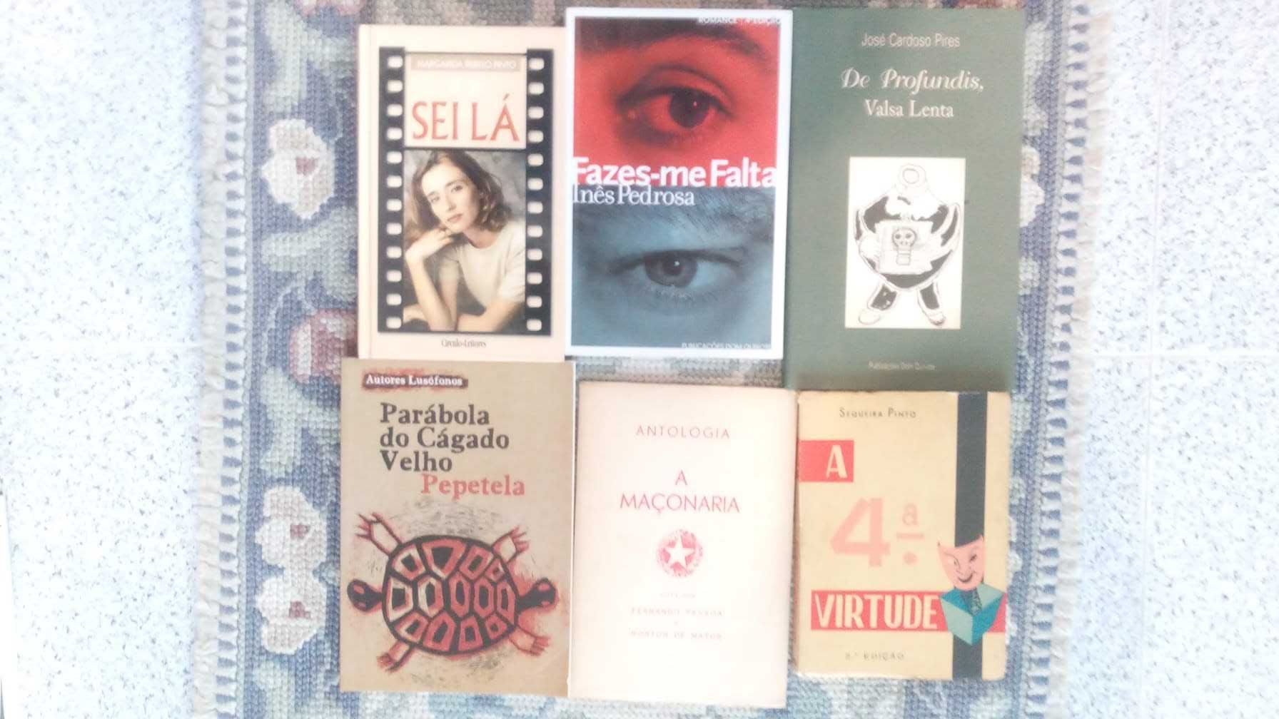 Conjunto +70 livros autores portugueses lusofonos