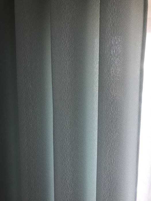 Cortinados Verde Água. Veja os outros dos meus anúncios.