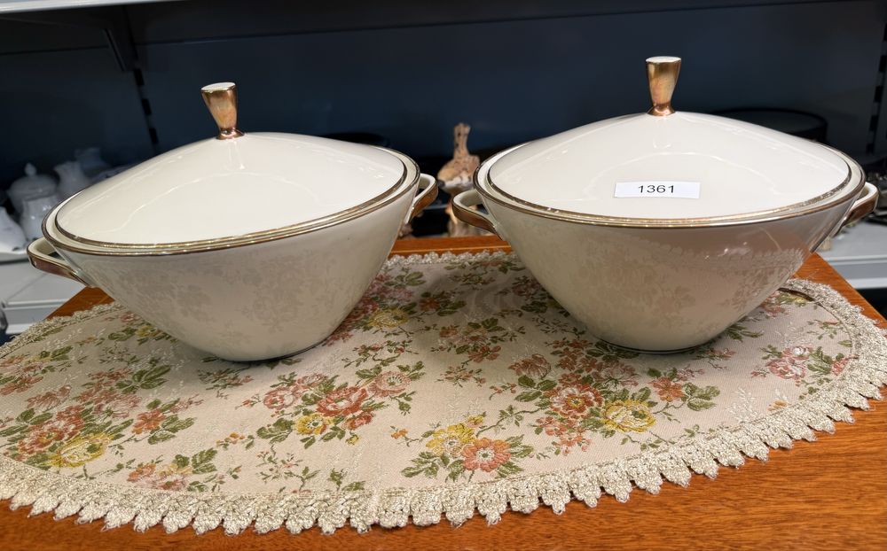 Winterling Bavaria Waza do zupy porcelanowa para wazy waz złoto 1361