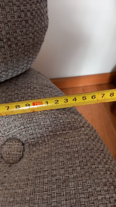 Sofa i fotele na dębowy stelarzu