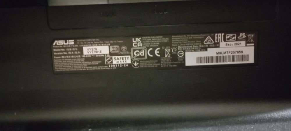Ecrã ASUS 27° 75hz